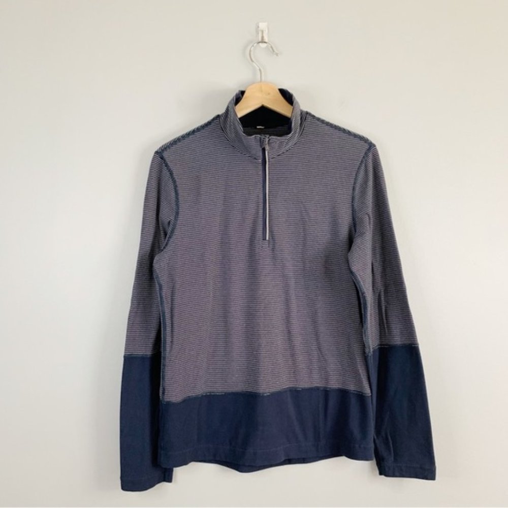 Lululemon Womens Base Layer Long Sleeve Top Shirt Blue